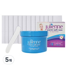 쥴리안느 웜 소프트 슈가 제모 왁스 모든부위용, 350g, 5개