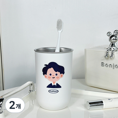 몬드스팟 스텐 욕실 양치컵 YY57883, 아빠, 2개