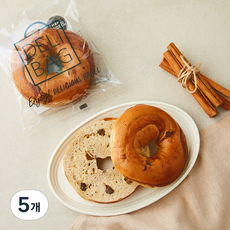 델리백 시나몬 레이즌 베이글, 115g, 5개, 1개입