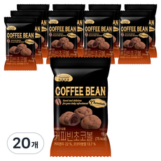 하루견과 커피빈 초코볼, 20개, 15g