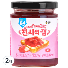 설탕없는과자공장 천사의잼 딸기, 240g, 2개
