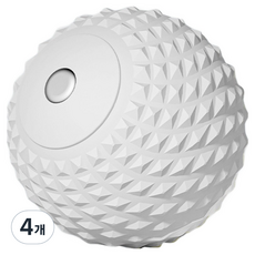 근육 지압 운동 스트레칭 마사지볼, 4개, White