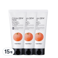 토니모리 이슬내린 폼클렌저 레드자몽, 180ml, 15개