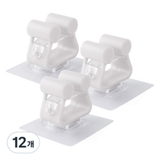 모나코올리브 무타공 이지 변기솔걸이, 화이트, 12개