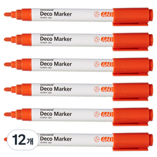 monAmi Deco Marker 460 橘色, 2mm, 12個