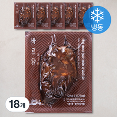 바르닭 소스품은 닭가슴살 사천짜장 (냉동), 100g, 1개입, 18개