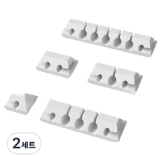 BAIA USB C型充電線固定器 5件組, 白色, 2套