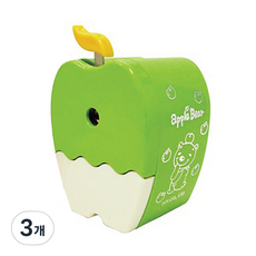 TiTi 蘋果削鉛筆機 5126, 黃綠色, 3個