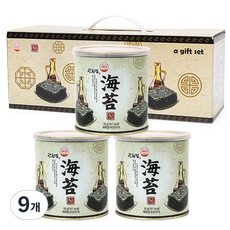 더국민 광천 재래맛김 선물세트, 30g, 9개