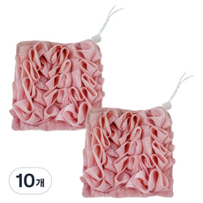 可裝入肥皂的去角質沐浴球, 粉紅色, 10個, 1入