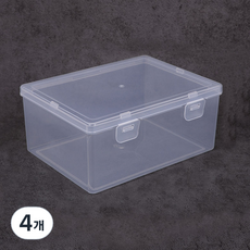 BenF Case 附鎖小卡收納盒 大型, 4個, 透明