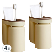 MONACO OLIVE 牛奶堅果漱口杯, 牛奶白, 4個