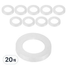 베이루 수전 호스 실리콘 평패킹, 20개