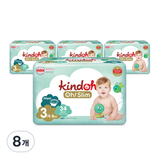 kindoh Oh! Slim優質超薄褲型尿布, 第3階段, 272張