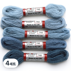 조이십자수 애플톤 울사 5종 세트, 4세트, 742, 743, 744, 745, 746