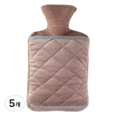 온코픽 누빔 온수 찜질팩 브라운1 1000ml, 5개