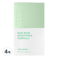 LunA 柔順基底飾底乳, Clear Green, 4瓶, 30ml