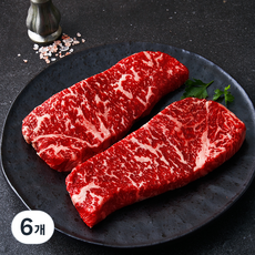 실속한우 조은장터 채끝 1등급 구이용 (냉장), 6개, 200g