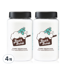 킨더퍼페츠 거품 유아 입욕제 코코민트, 400g, 4개