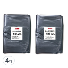 생활을그리다 업소용 야채봉투 블랙 40L 100p, 4개