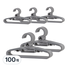 리보보 아동용 옷걸이, 그레이, 100개