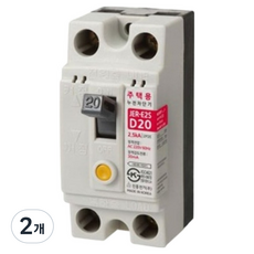 JINHEUNG 住宅用漏電斷路器 JER-E2S(D20) 20A, 2個
