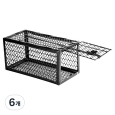 圓形簡潔高效捕鼠器 黑色 115 x 235 x 80 mm, 6個, 1入