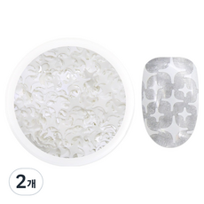 Jello Jello Kira Kira 美甲亮片, 2個, GL125 白色