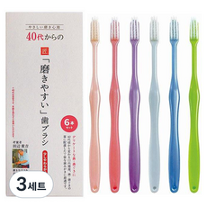 타나베 일본 장인칫솔 40대용 LT-59, 6개입, 3세트