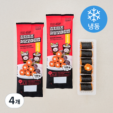 11시45분 김치치즈 저당 꼬마김밥 (냉동), 120g, 4개