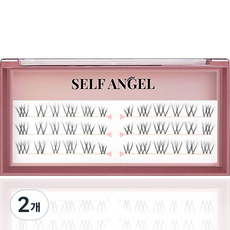 SELFANGEL 長柱款單簇局部嫁接人造偶像睫毛, 純D, 2個