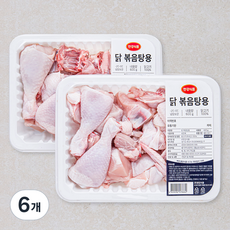 한강식품 닭고기 닭볶음탕용, 600g, 6개