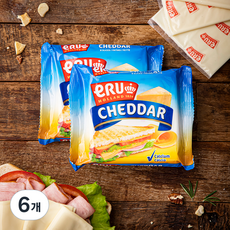 에루 체다 치즈 슬라이스, 150g, 1개입, 6개