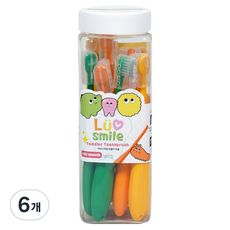 러브스마일 토들러 유아칫솔, 랜덤발송, 6개, 10개입