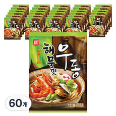 한성기업 해물맛 우동, 211.5g, 60개