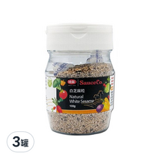 味榮 白芝麻粒 全素, 100g, 3罐