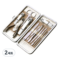 킹스로드 스테인레스 손톱깎이 12종 세트, 2세트, 골드