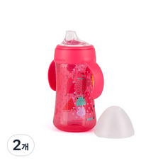 스와비넥스 부우 양손잡이 스파우트컵, 핑크, 2개, 270ml