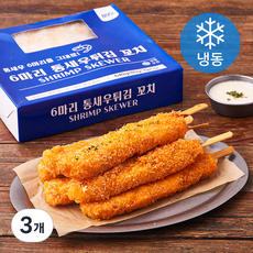 지엔씨푸드 6마리 통새우튀김 꼬치 8개입 (냉동), 640g, 3개