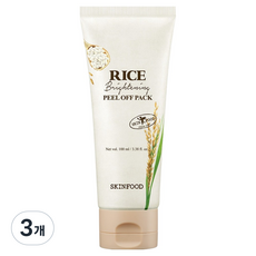 스킨푸드 라이스 브라이트닝 필 오프 팩 100ml, 3개, 1개입