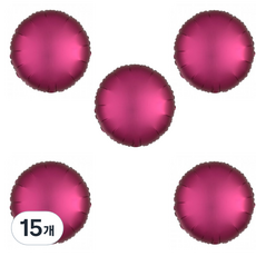 아나그램 파티쇼 라운드 새틴럭스 은박풍선 45cm, 파미그래닛, 15개