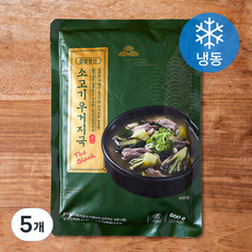 집밥장인 소고기우거지국 더블랙 (냉동), 600g, 5개