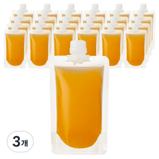 코멧 투명 스파우트 음료 파우치 300 mL, 입구지름 22mm, 25개입, 3개