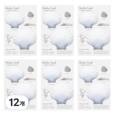 Appree Sticky Leaf 貝殼基本款便利貼 M, 藍色, 12個, 1入