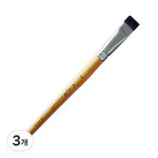 루벤스 스크러버 브러쉬 수채화 인조모 평 지우개붓, T2, 3개
