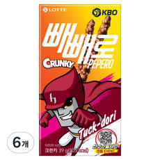 PEPERO Crunky KBO 培養英雄, 39g, 6個