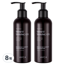 AVCA 敏感肌膚貼合刮鬍凝膠, 200ml, 8個