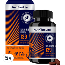 뉴트리원 멀티비타민 미네랄 139, 100정, 5개