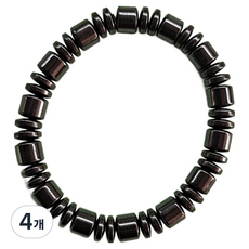 C-Jark 串珠雙層扁平磁吸 8mm 手鍊 18.5cm, 4個