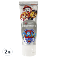 Lab52 齒妍堂 汪汪隊立大功兒童含鈣健齒牙膏 無氟原味 60g 2條
